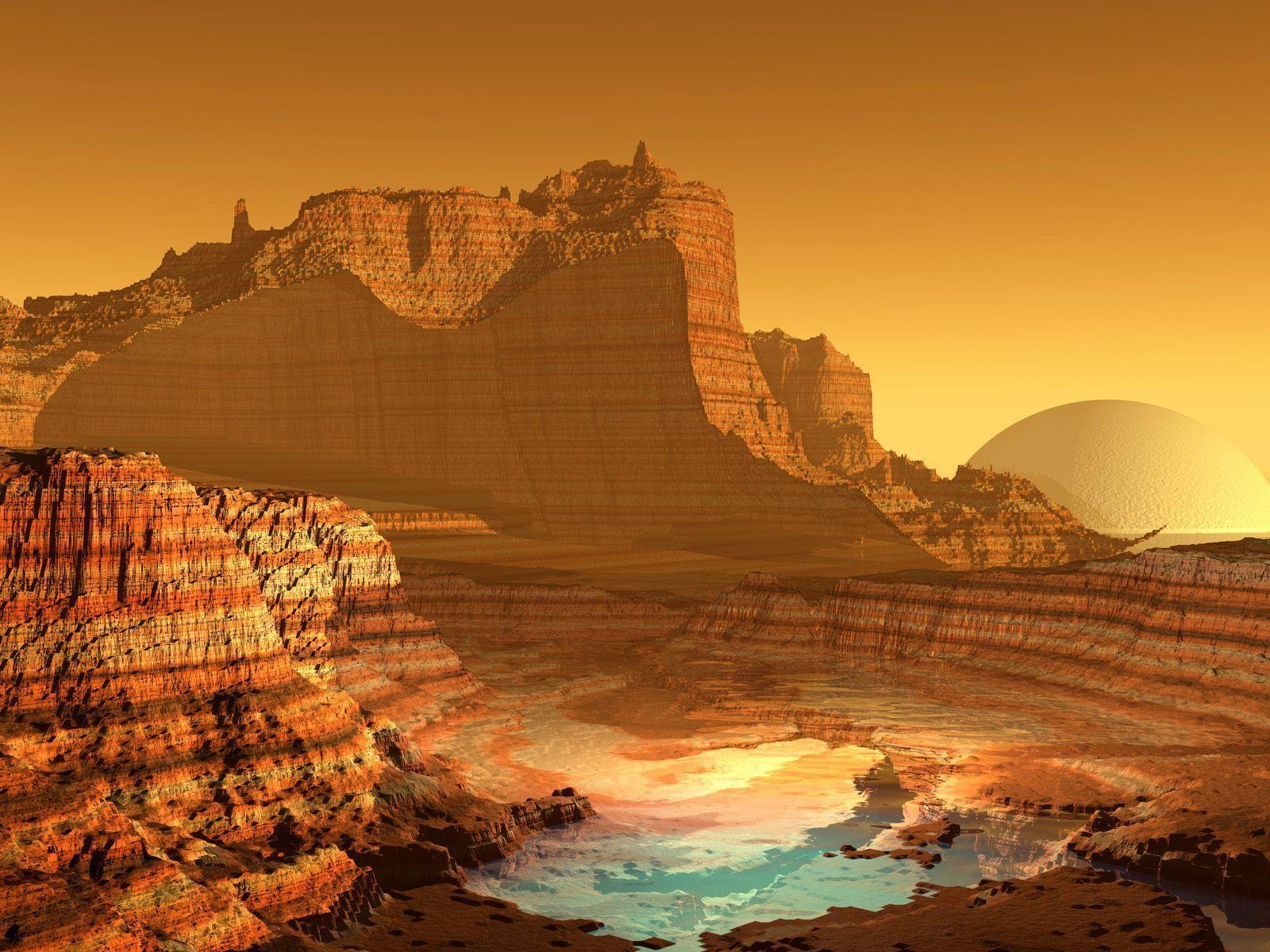 Digital 3D Art Grand Canyon Dekstop Wallpaper