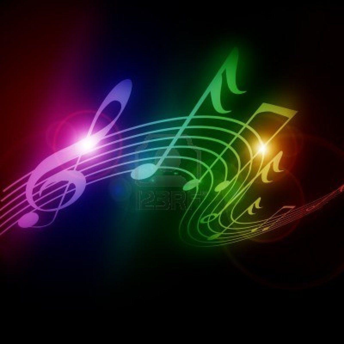 Colorful Musical Notes Wallpaper. High Definition Wallpaper