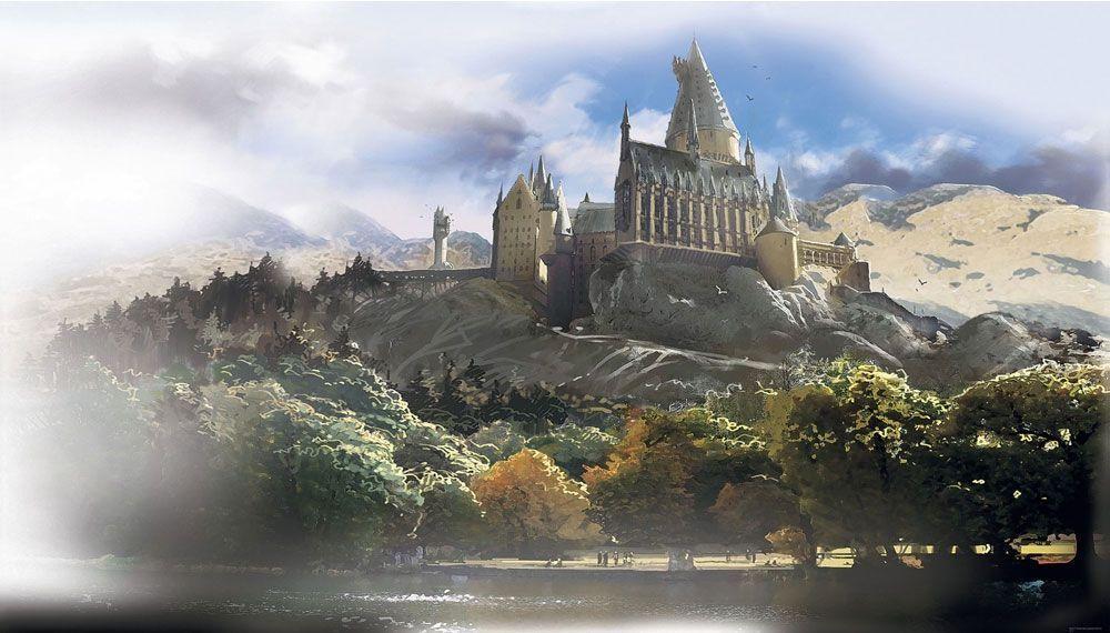 Harry Potter Hogwarts Castle Giant Wallpaper Accent Mural. Homely