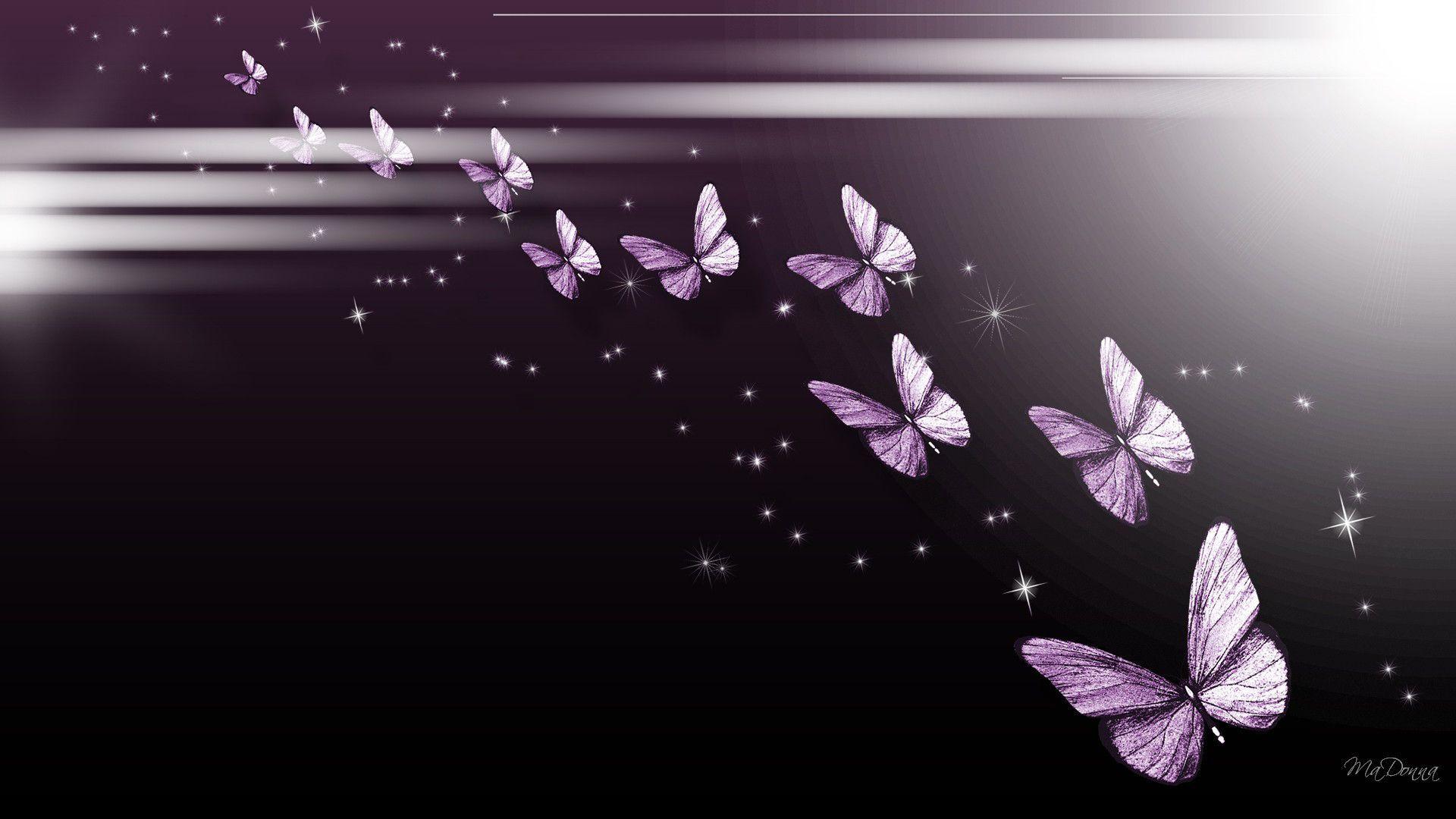 Pix For > Purple Butterfly Wallpaper