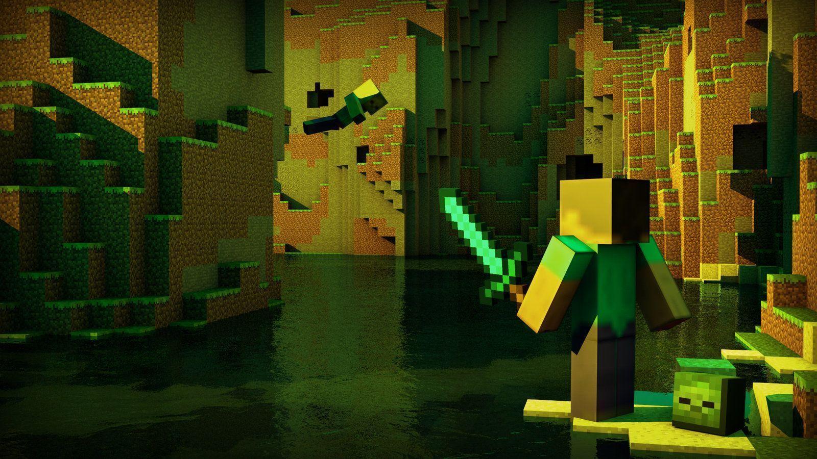 Pix For > Awesome Minecraft Wallpaper For Desktop