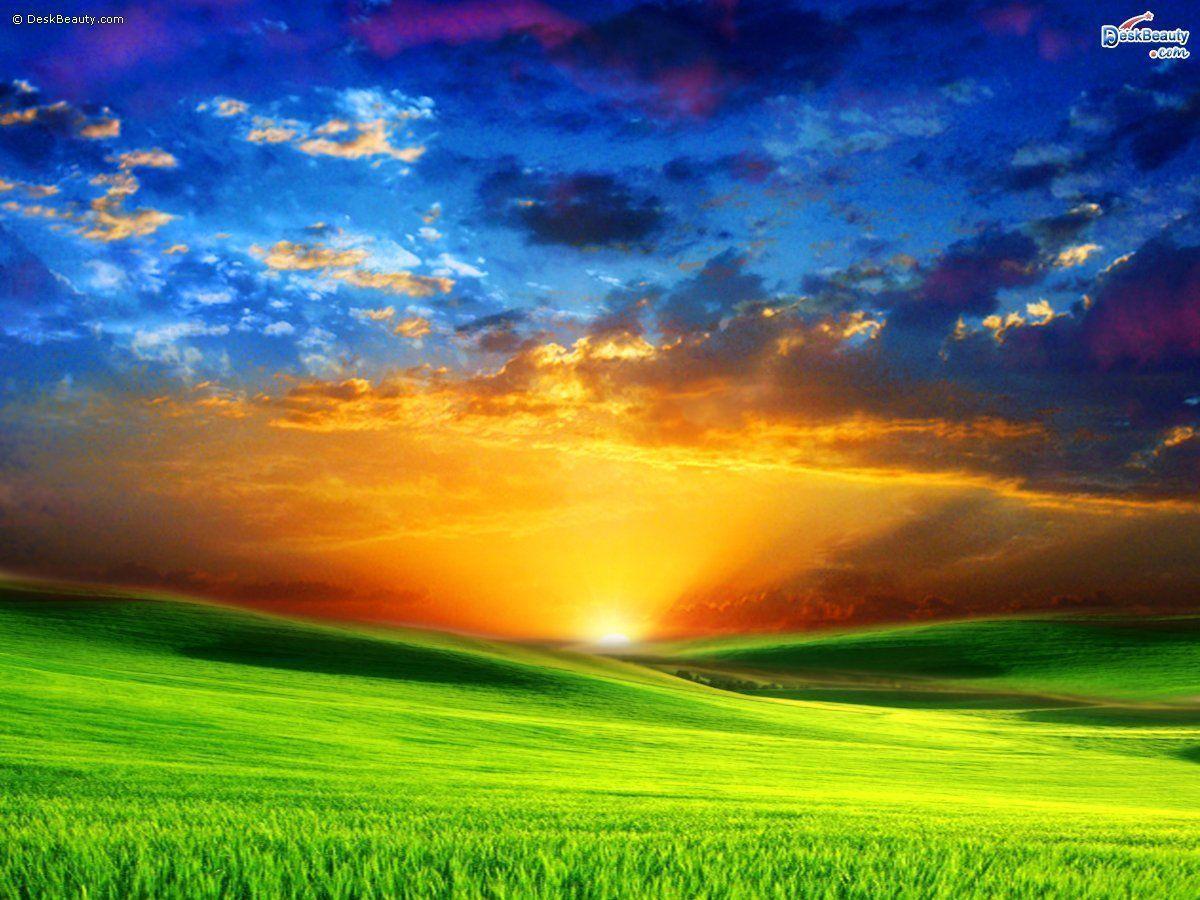 Beauty Nature Sunset HD Wallpaper Desktop Background Free