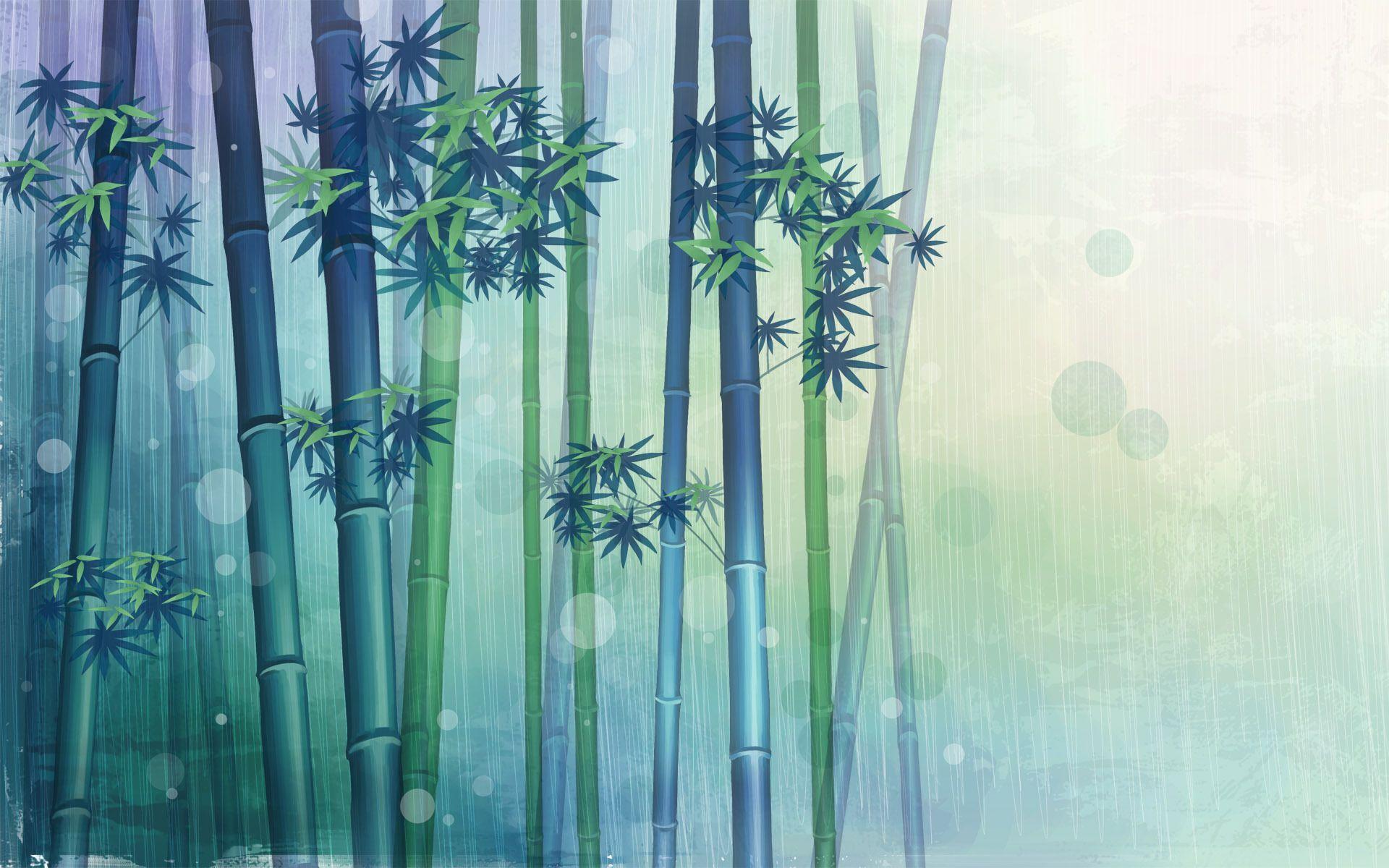 Bamboo drawing wallpaper and image, picture, photo