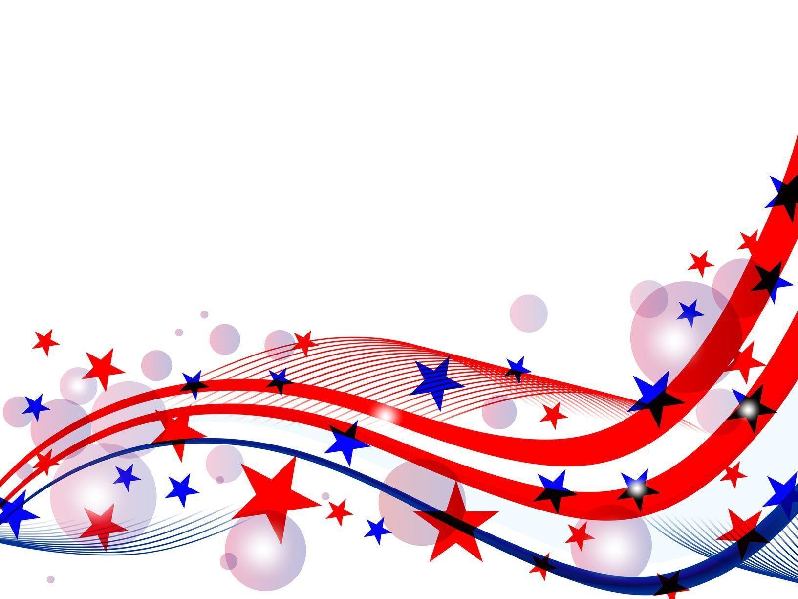 4th Of July Fireworks Background Clipart Image