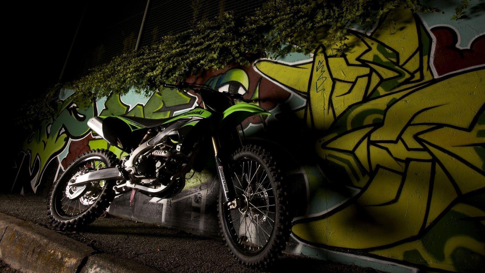 Kawasaki Dirt Bike Wallpaper 1600x900