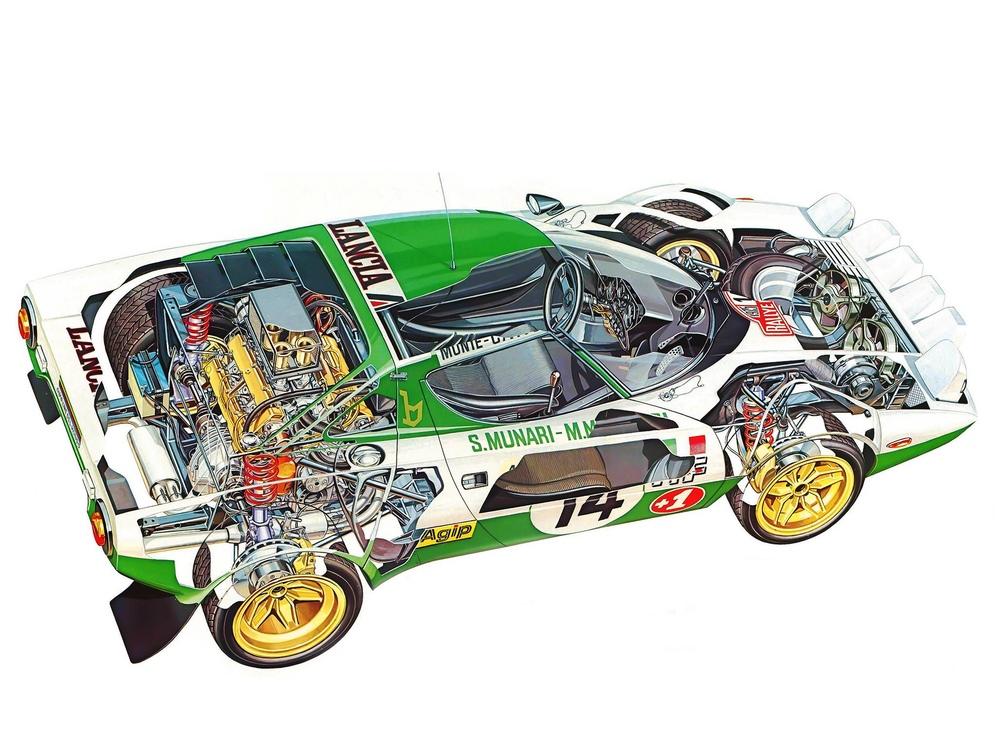 Lancia Stratos Group 4 Race Racing Interior Engine R