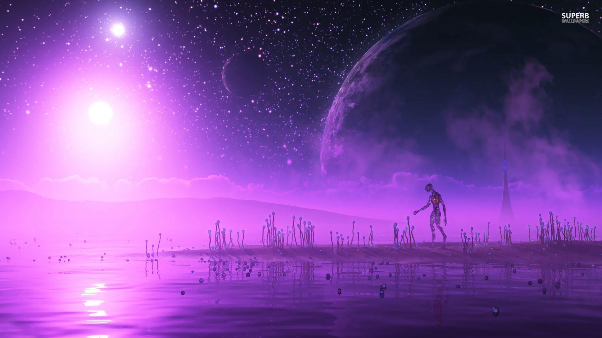 Life on purple planet wallpaper wallpaper - #