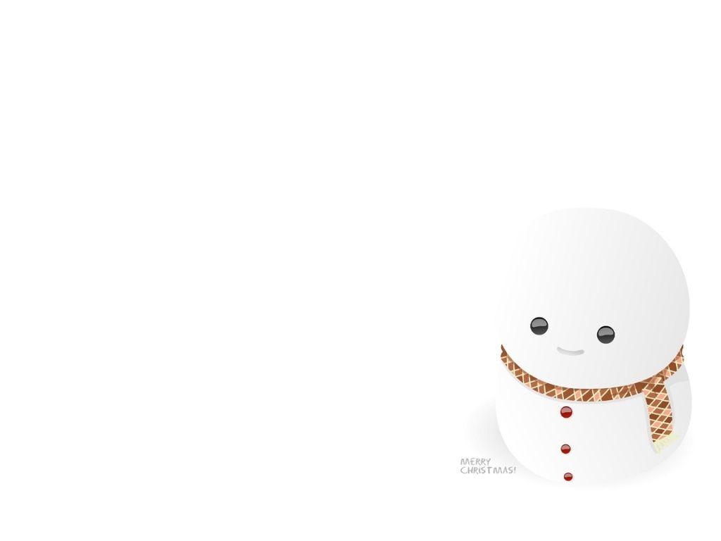 Wallpaper For > Cute Christmas Snowman Wallpaper
