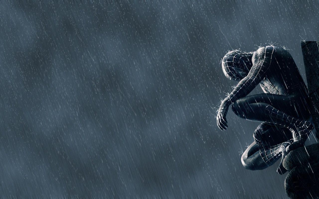 Movie Wallpaper and Subtitles: Wallpaper of Spiderman in Black