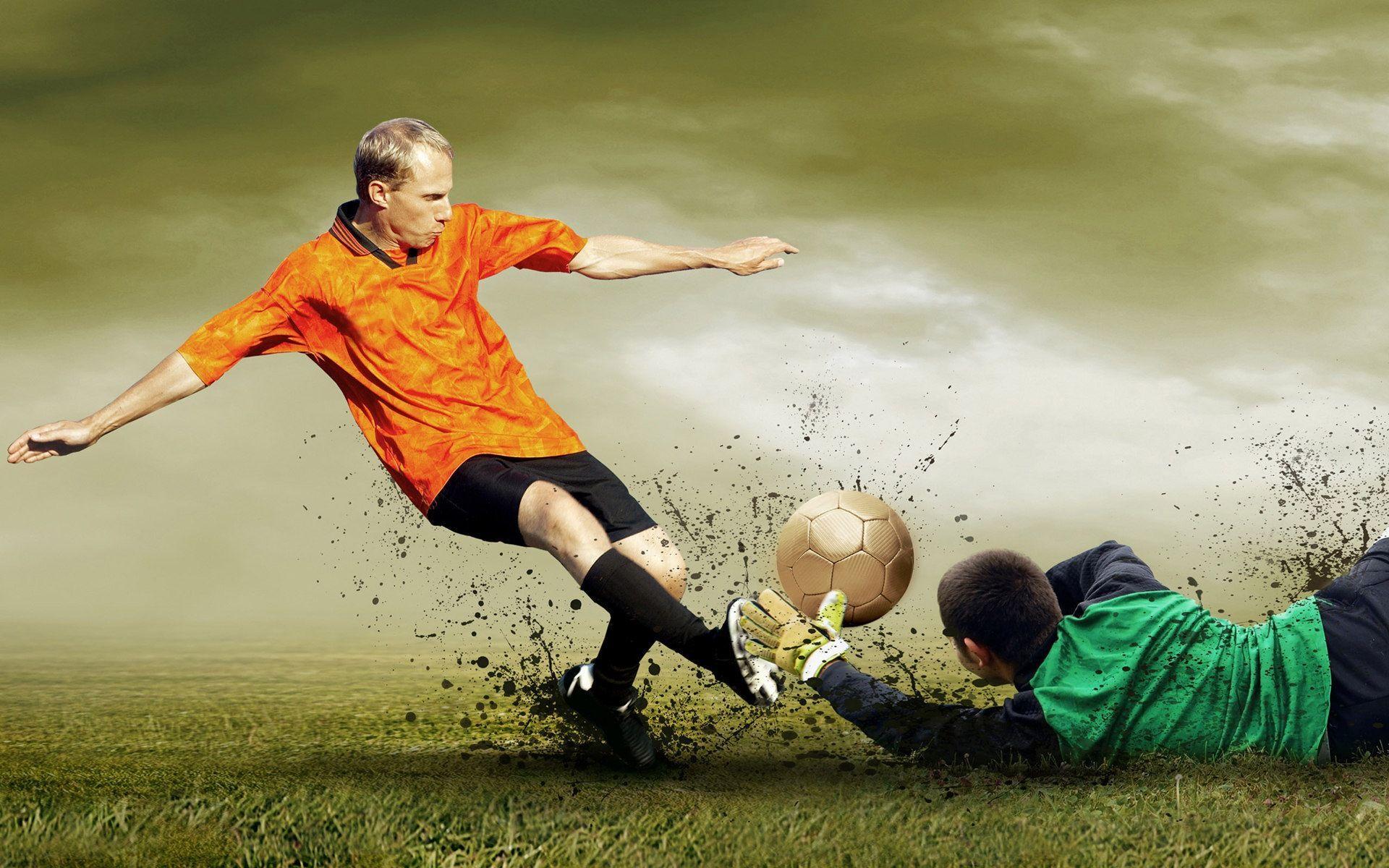 Playing Football, Sports Wallpaper
