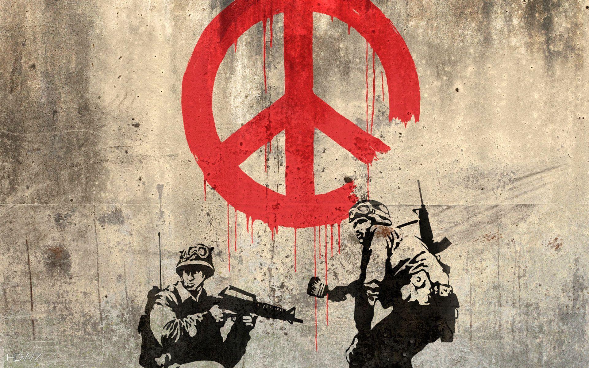 banksy peace art. HD WALLPAPERS GALLERY