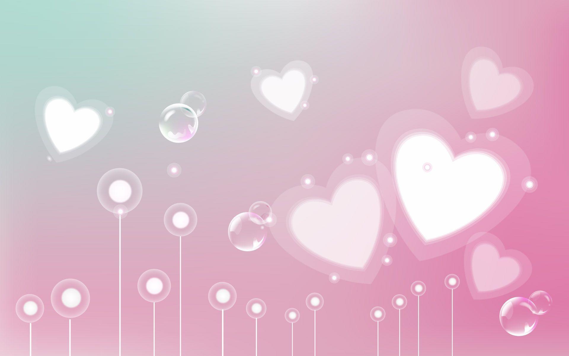 Valentine Day Heart Shape PPT Background