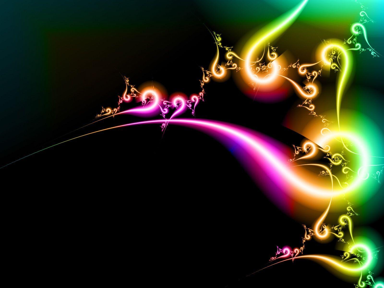 black and rainbow colors wallpaper