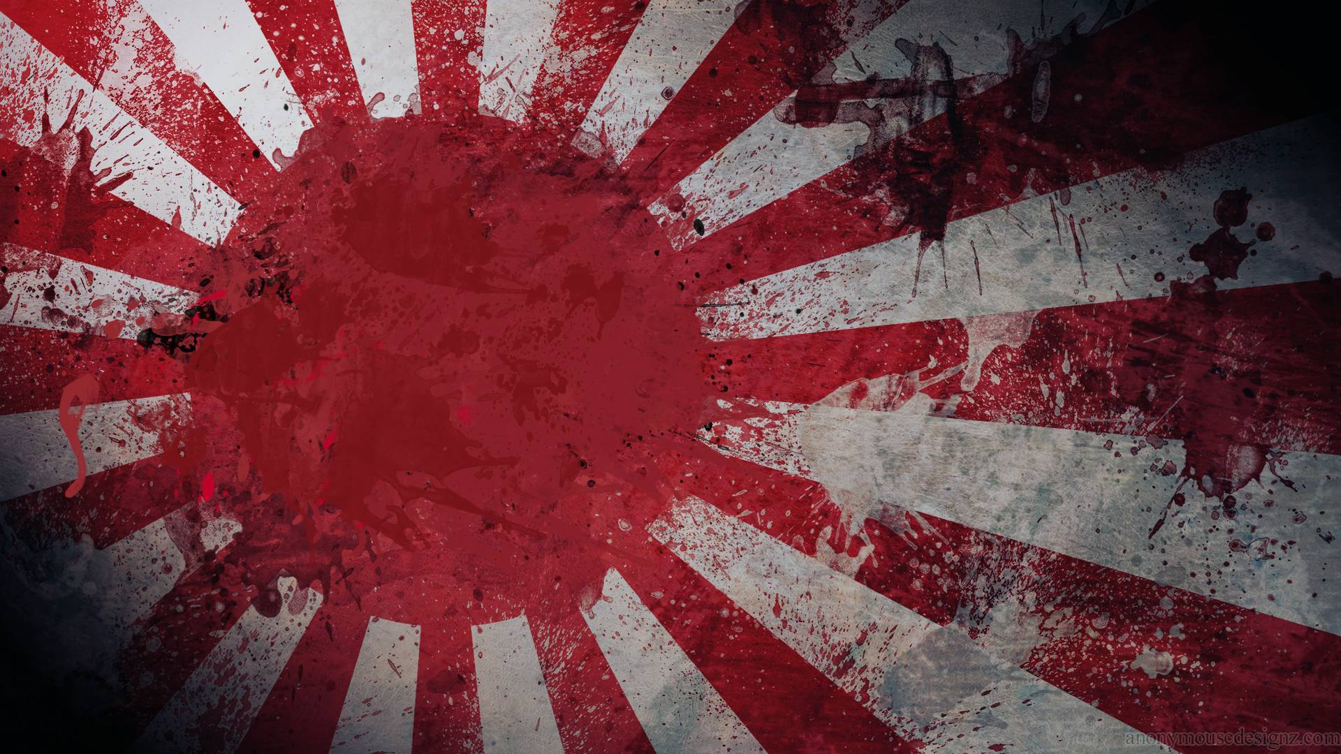 Japanese Art Flag Free HD Wallpaper