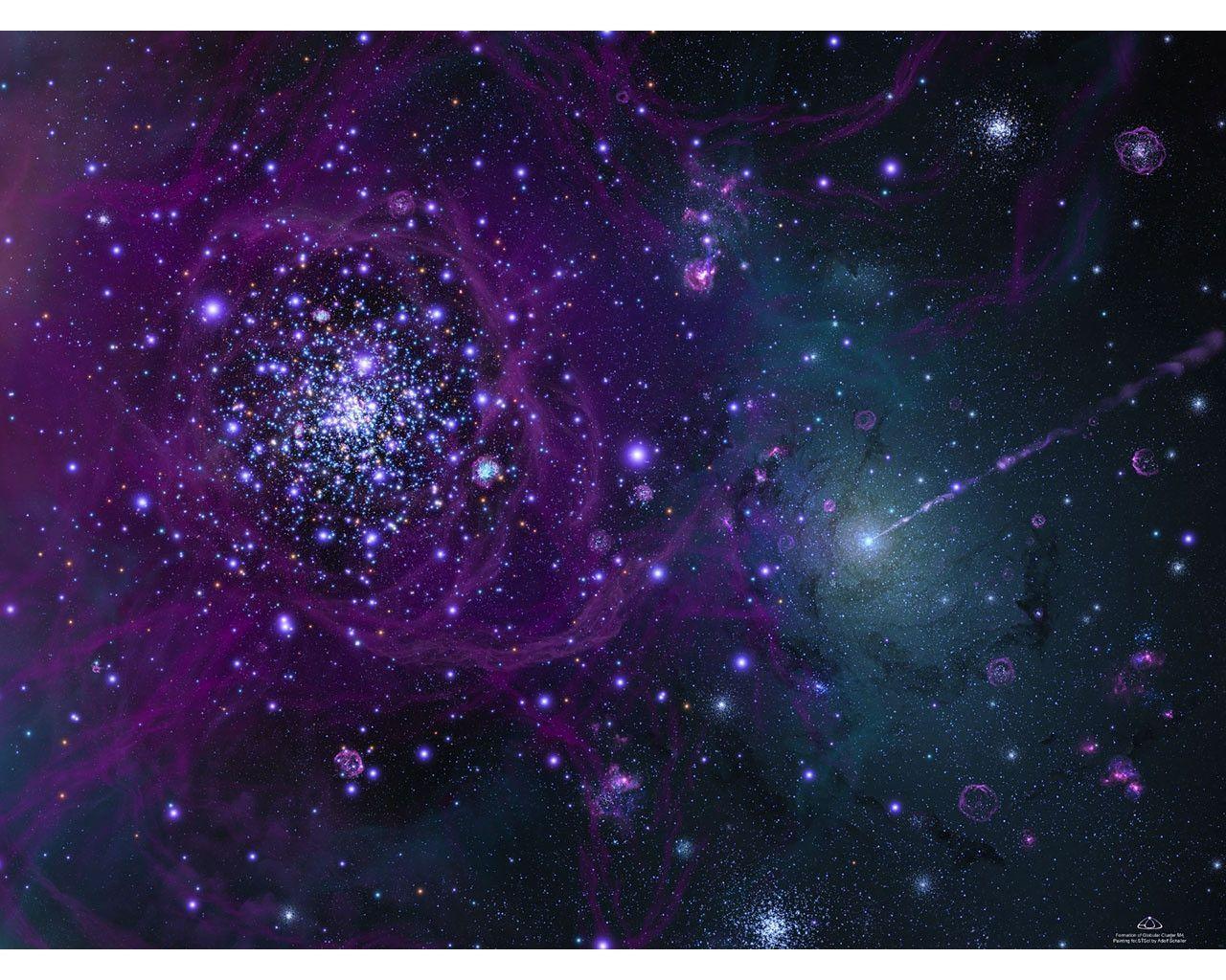 Blue And Purple Galaxy Wallpaper Image & Picture