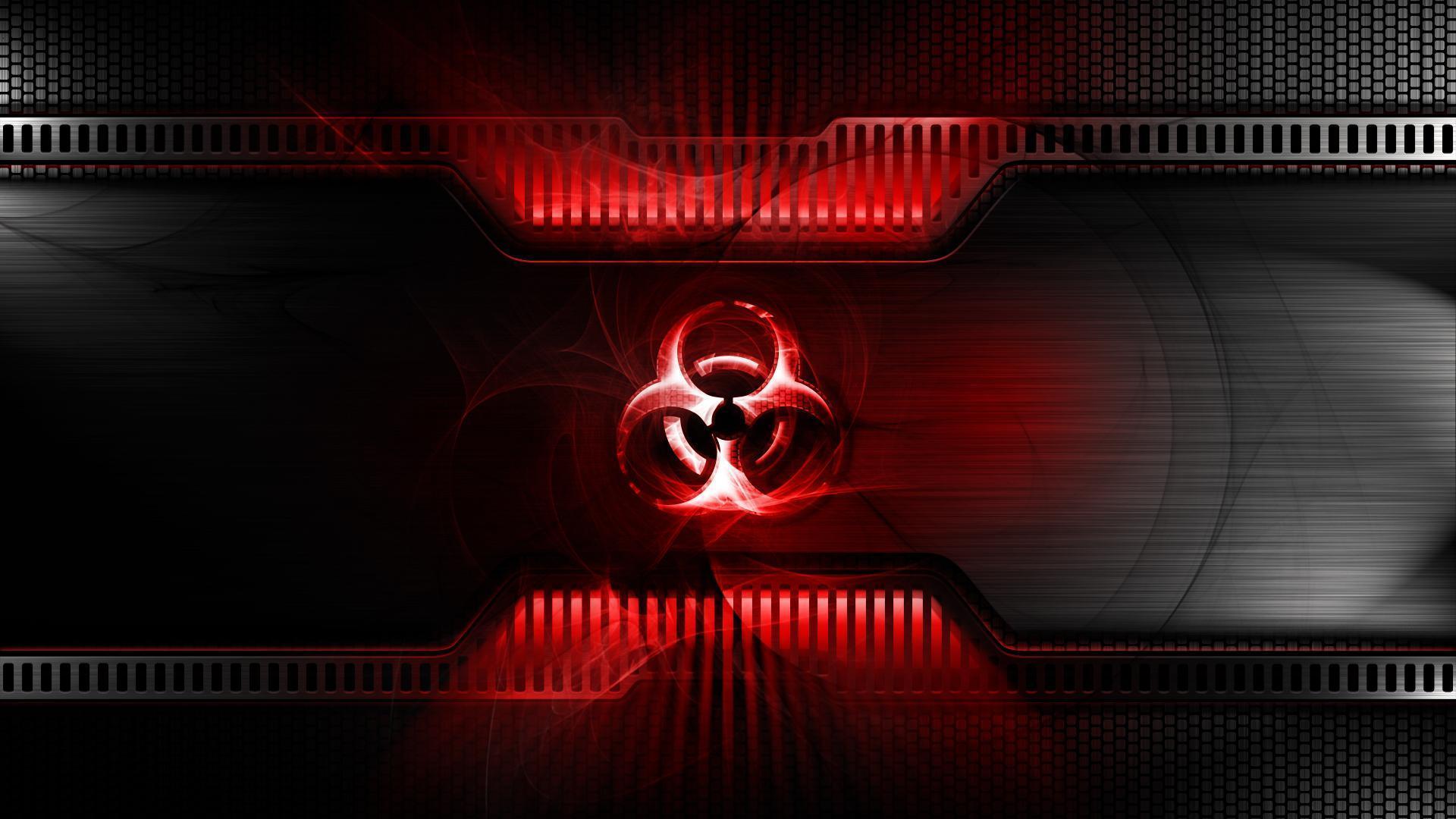 Logos For > Zombie Biohazard Symbol Wallpaper