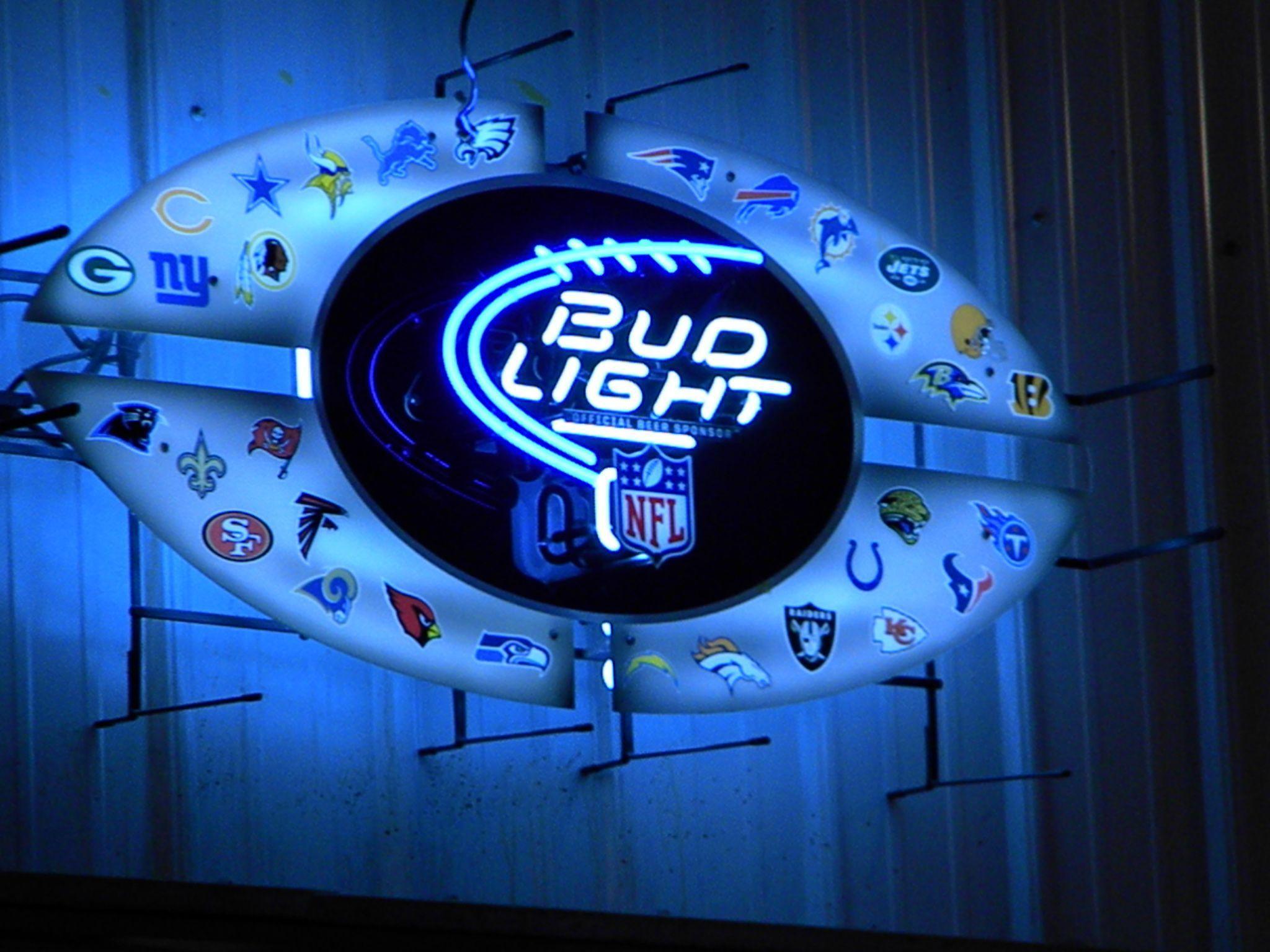 You Could Win This 4 Foot NFL Bud Light Neon Sign In The Bud Light