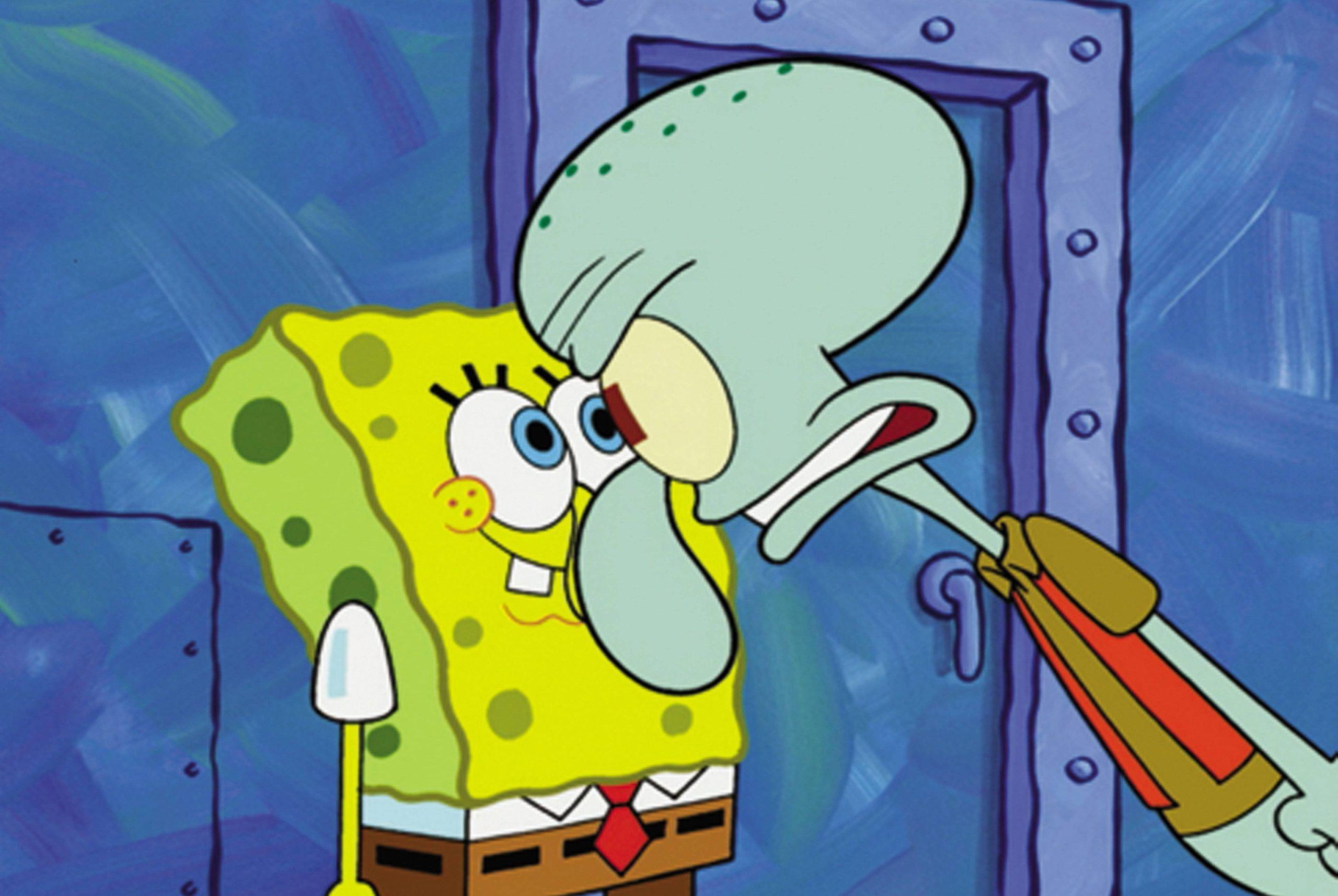 Spongebob Squarepants Squidward Face Wallpaper
