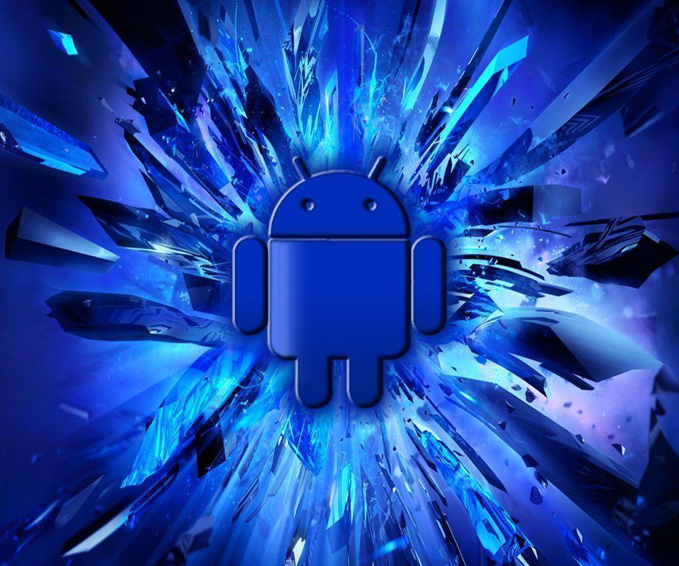 Android Wallpaper Blue HD