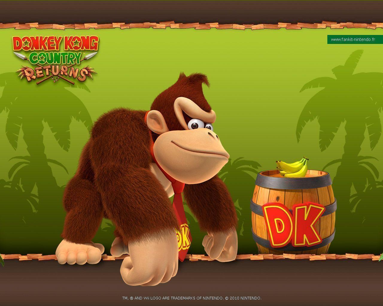 Fond ecran, wallpaper Donkey Kong Country Returns