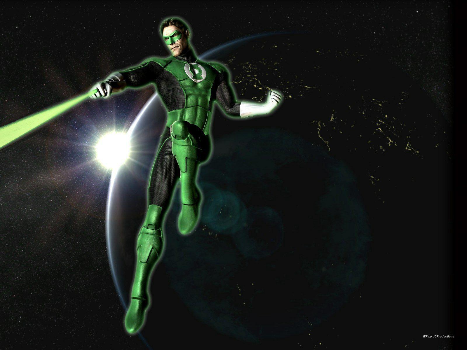 Green Lantern in Space Comics Wallpaper