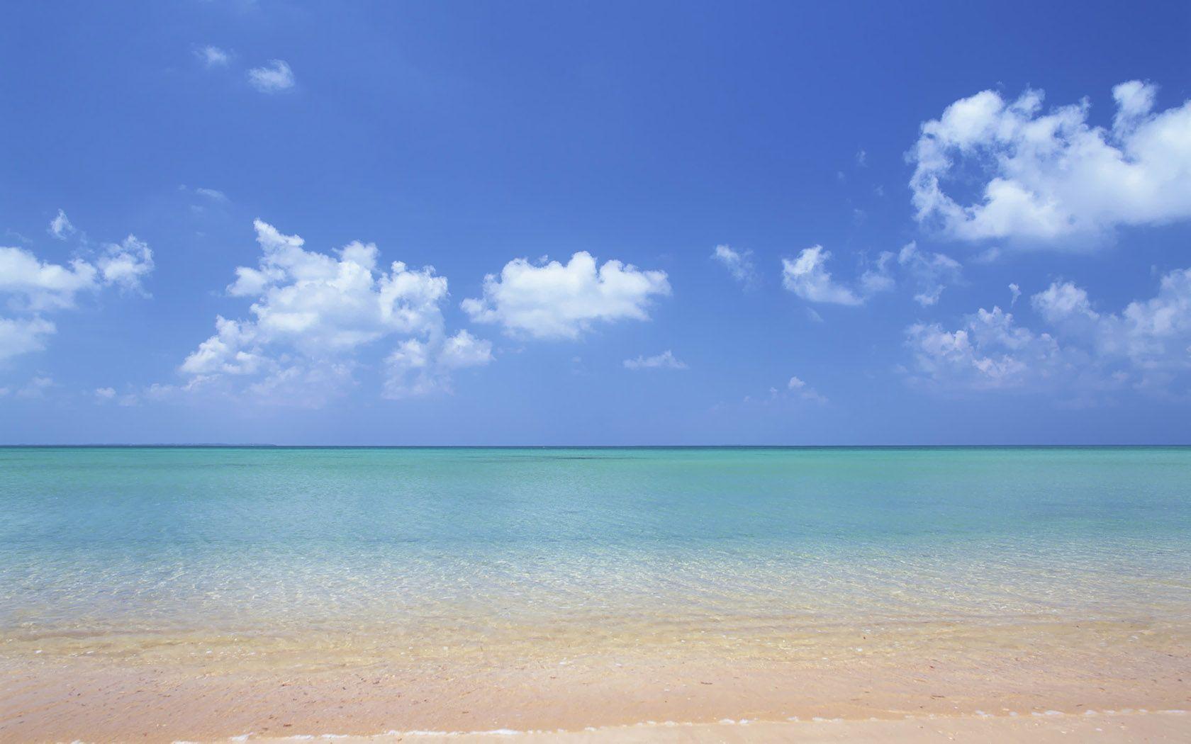 Hawaii Beach&;s Aquamarine Sea and blue Sky 1680x1050 NO
