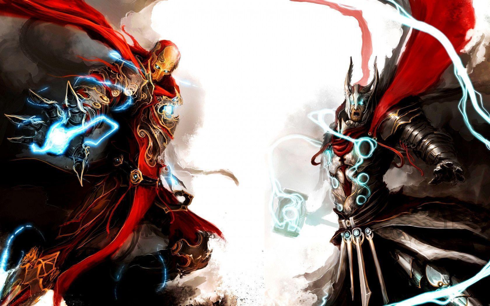 Thor and ironman Wallpaper
