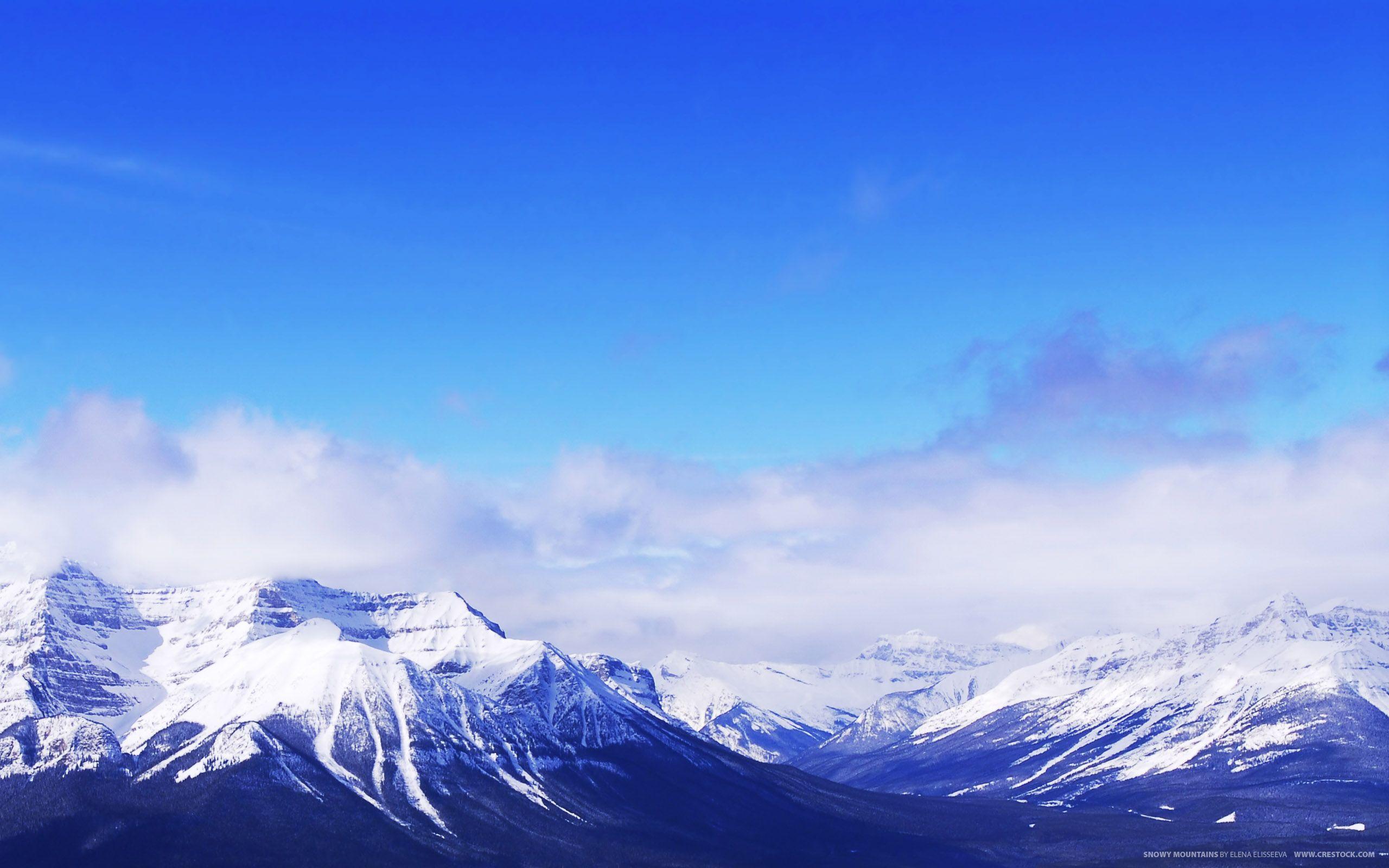 Beautiful Snowy Mountain High Resolution Wallpaper HD