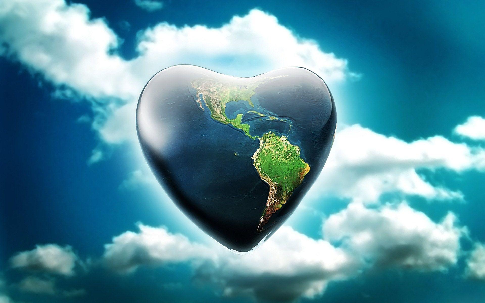Love and Earth Windows 7 Background HD Wallpaper. High Quality