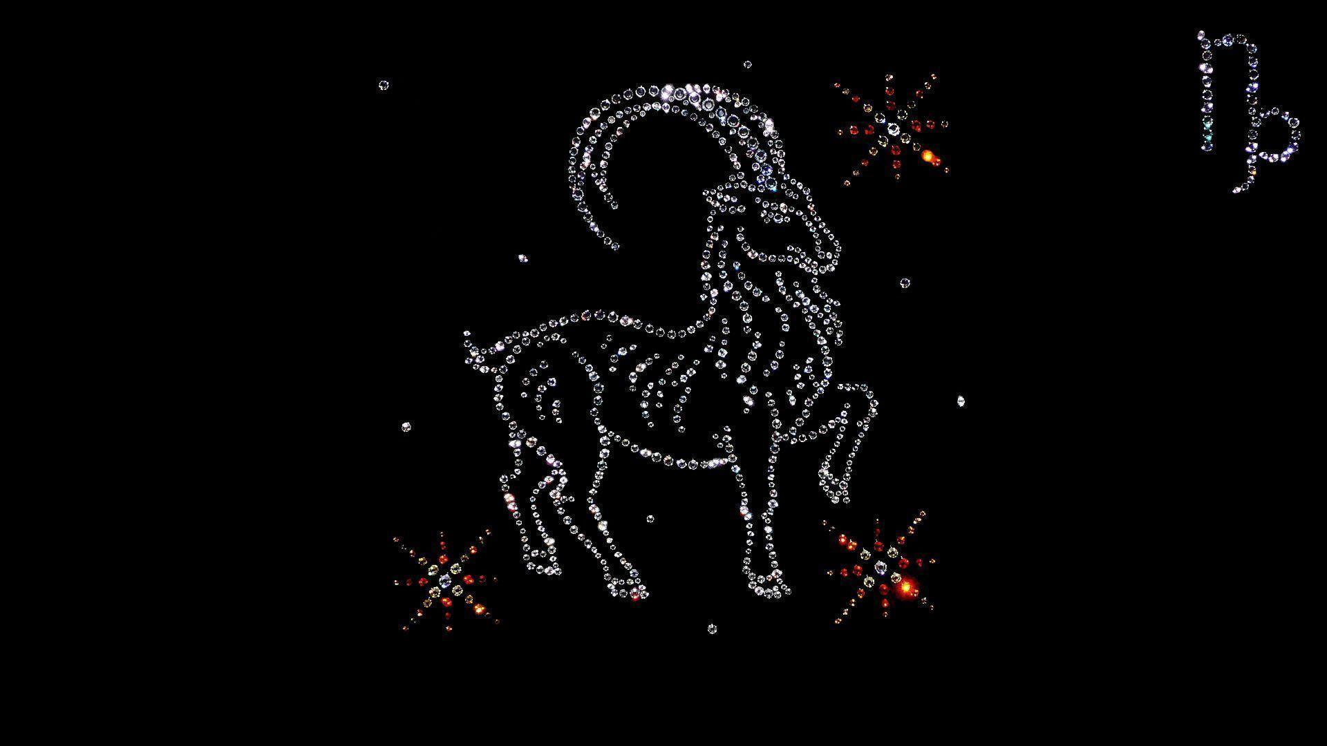 Capricorn from precious stones wallpaper and image