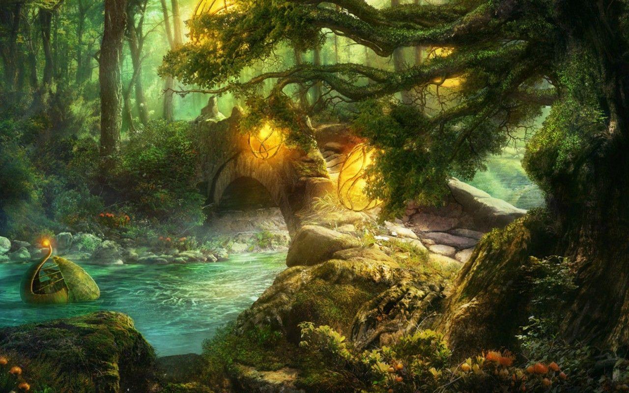Hd Fantasy Forest Wallpaper 15937 HD Wallpaper in Nature