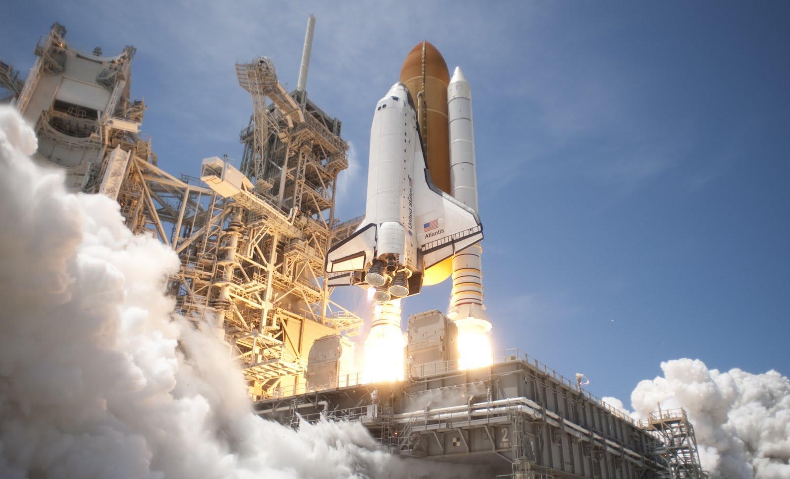 Space Shuttle Atlantis Launches From Kennedy Space Center Florida