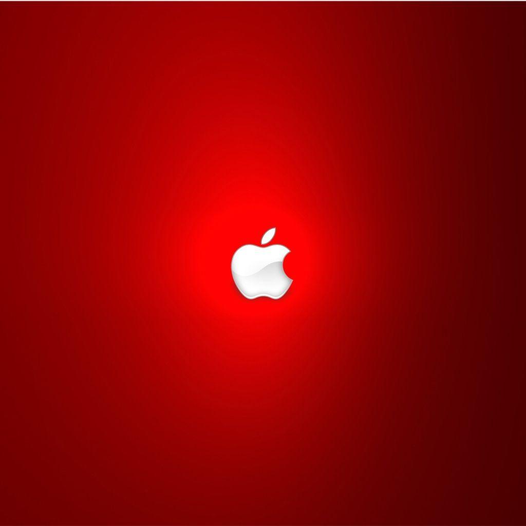 Download Beautiful Strong Red Apple Logo Wallpaper. Full HD