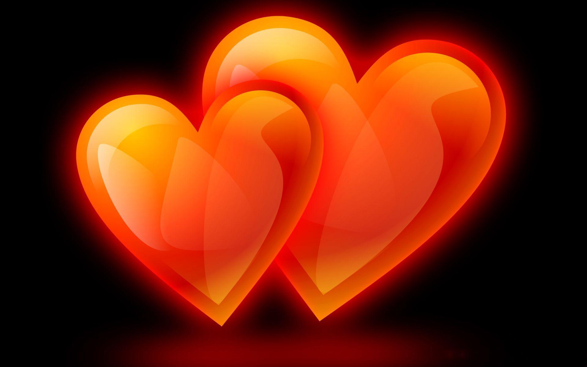 Hearts Black Background Wallpaper Image & Picture