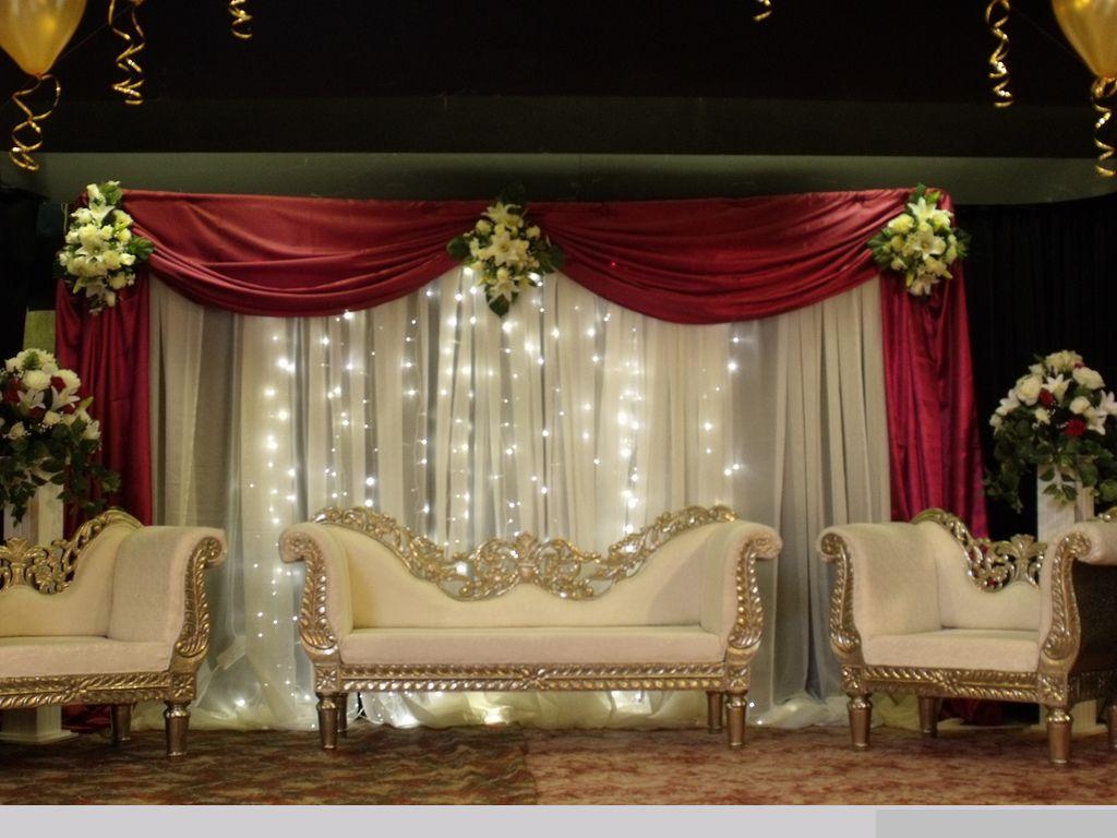 Wedding Stage Background with flowers. Background For PowerPoint