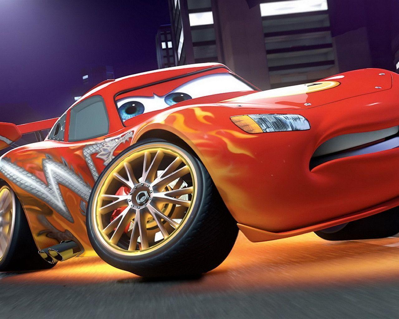 Lightning McQueen in Cars 2 Wallpaperx1024 resolution
