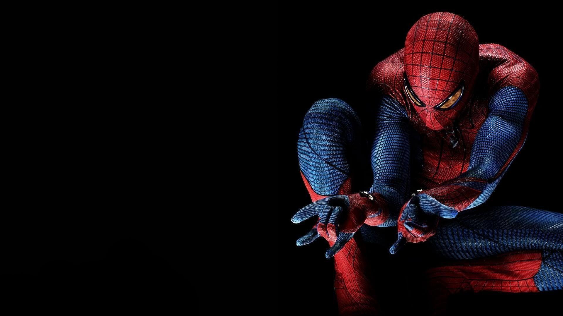 Spiderman Black Background For Computer Widescreen