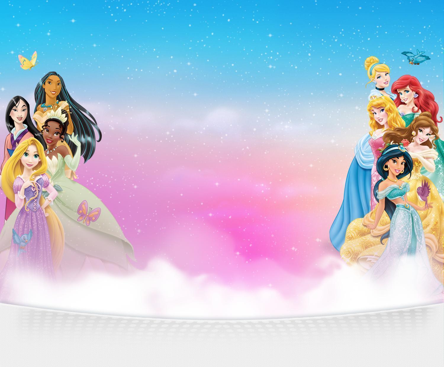 Wallpaper For > All Disney Princess Background