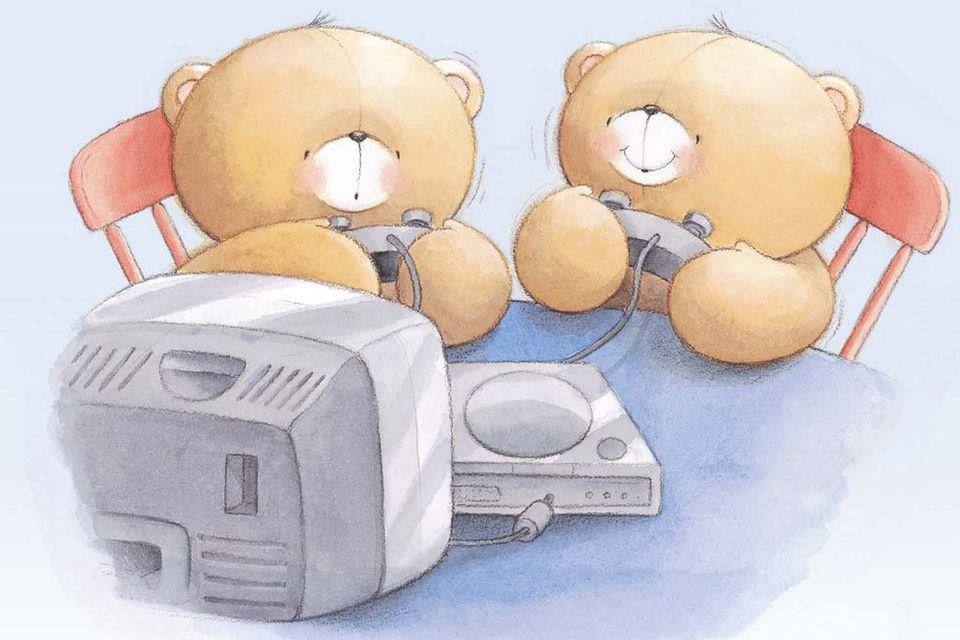 Original Cute Cartoon Bear Wallpaper HD Desktop