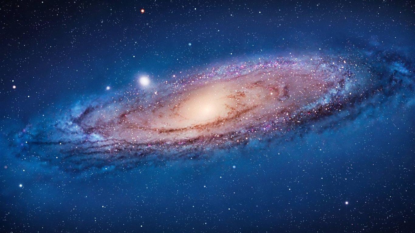 The Andromeda Galaxy in space Wallpaperx768 resolution