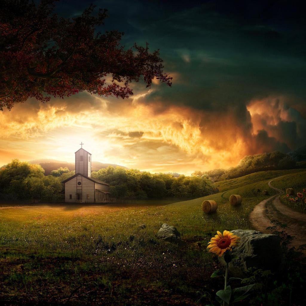 Country Church wallpaper & background