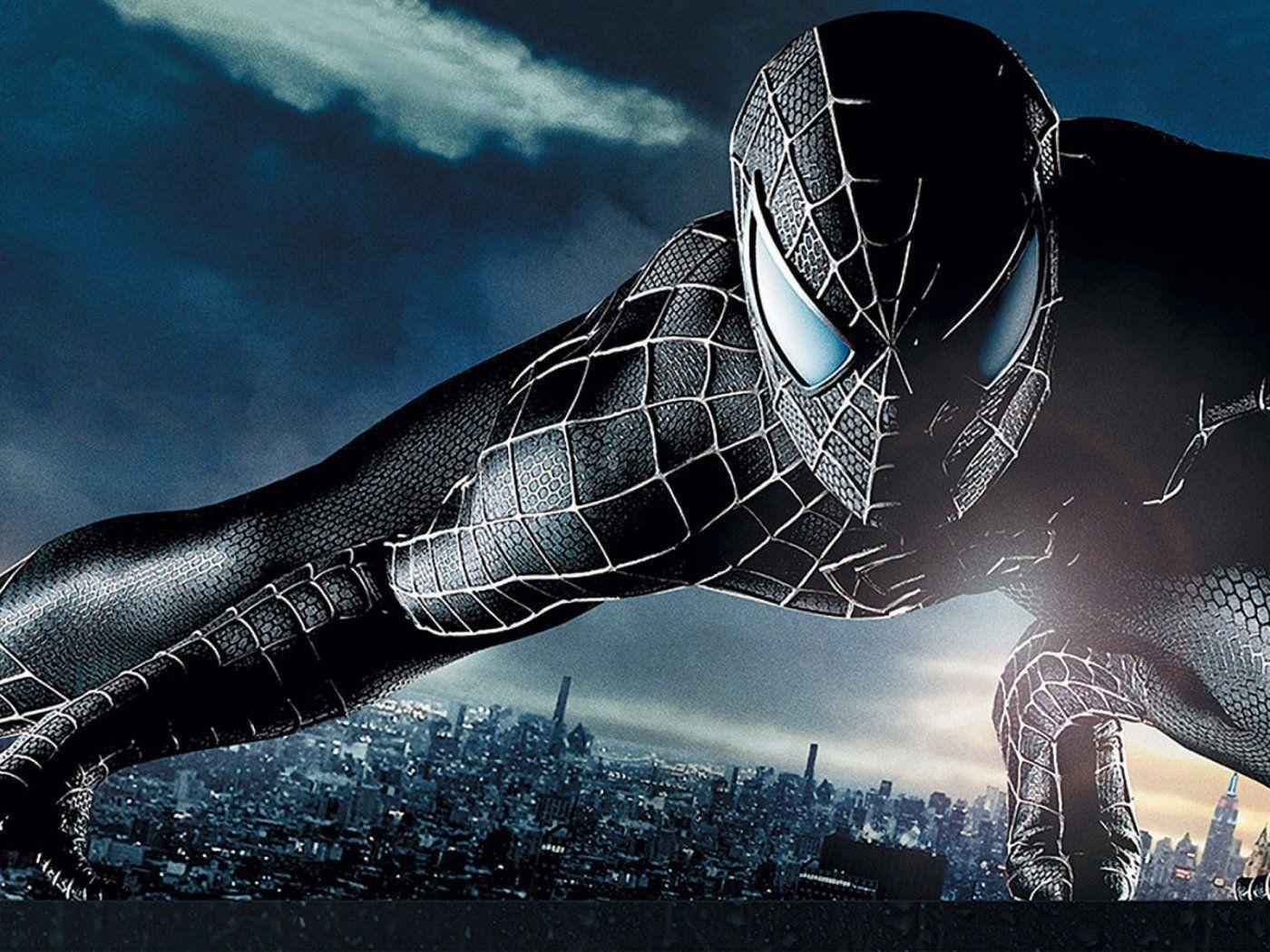 Wallpaper For > Black Spiderman Wallpaper Widescreen HD