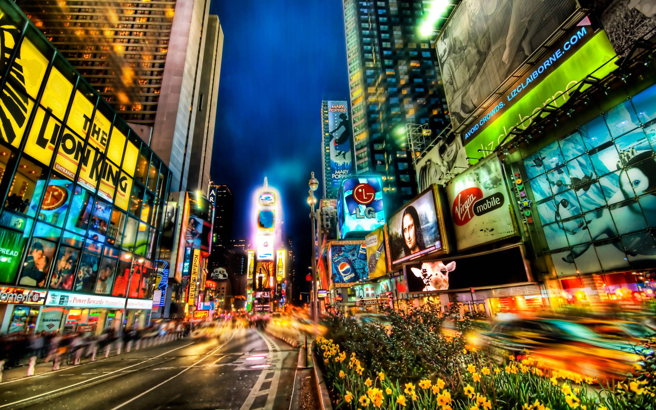 Times Square New York City United States 2560x1600 wallpaper