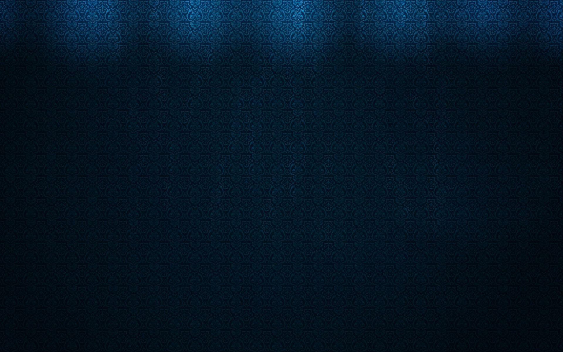 Damask Pattern On Dark Textured Blue Background Wallpaper