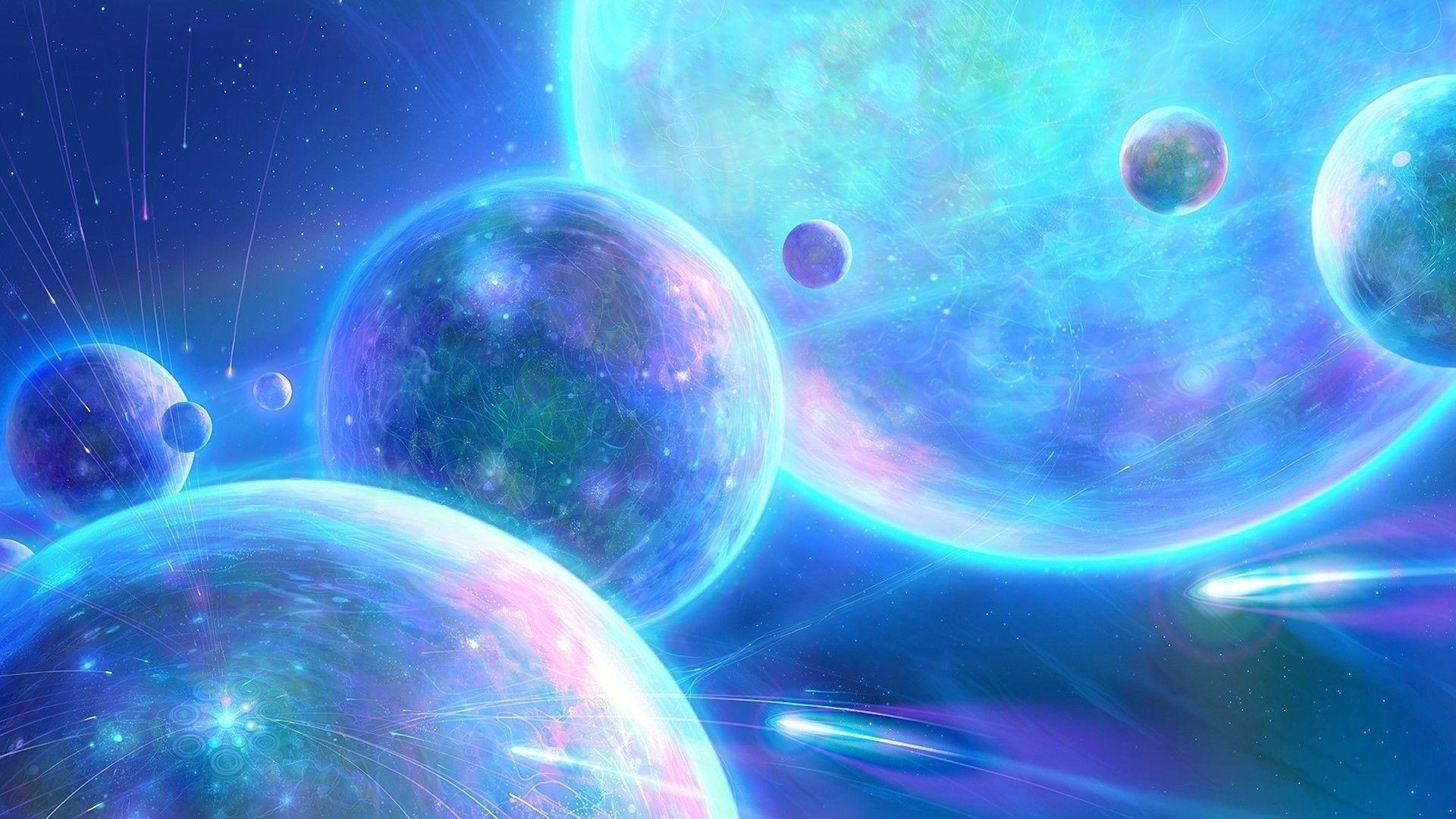 Abstract Kids Outer Space Wallpaper for Rooms 1920x1080PX