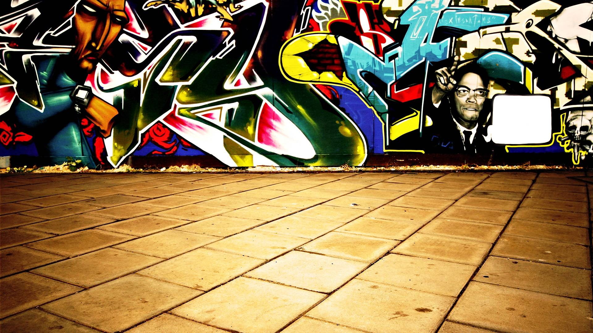 Wallpaper For > Colorful Graffiti Background