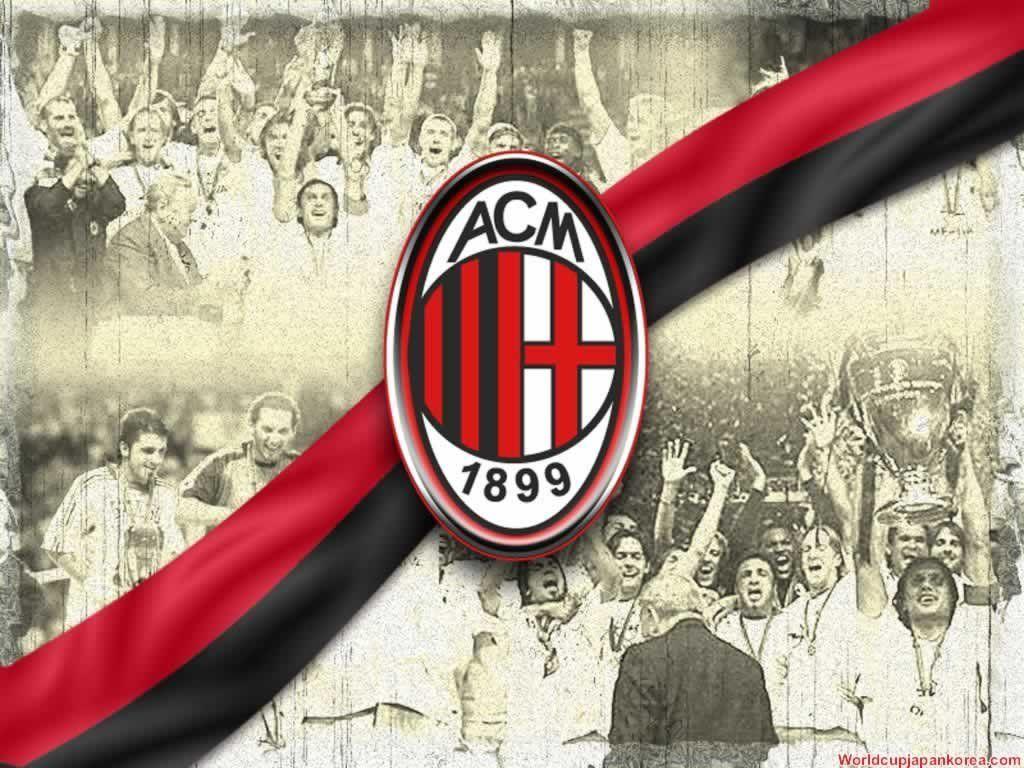 wallpaper HD for mac: AC Milan Football Logo Wallpaper High