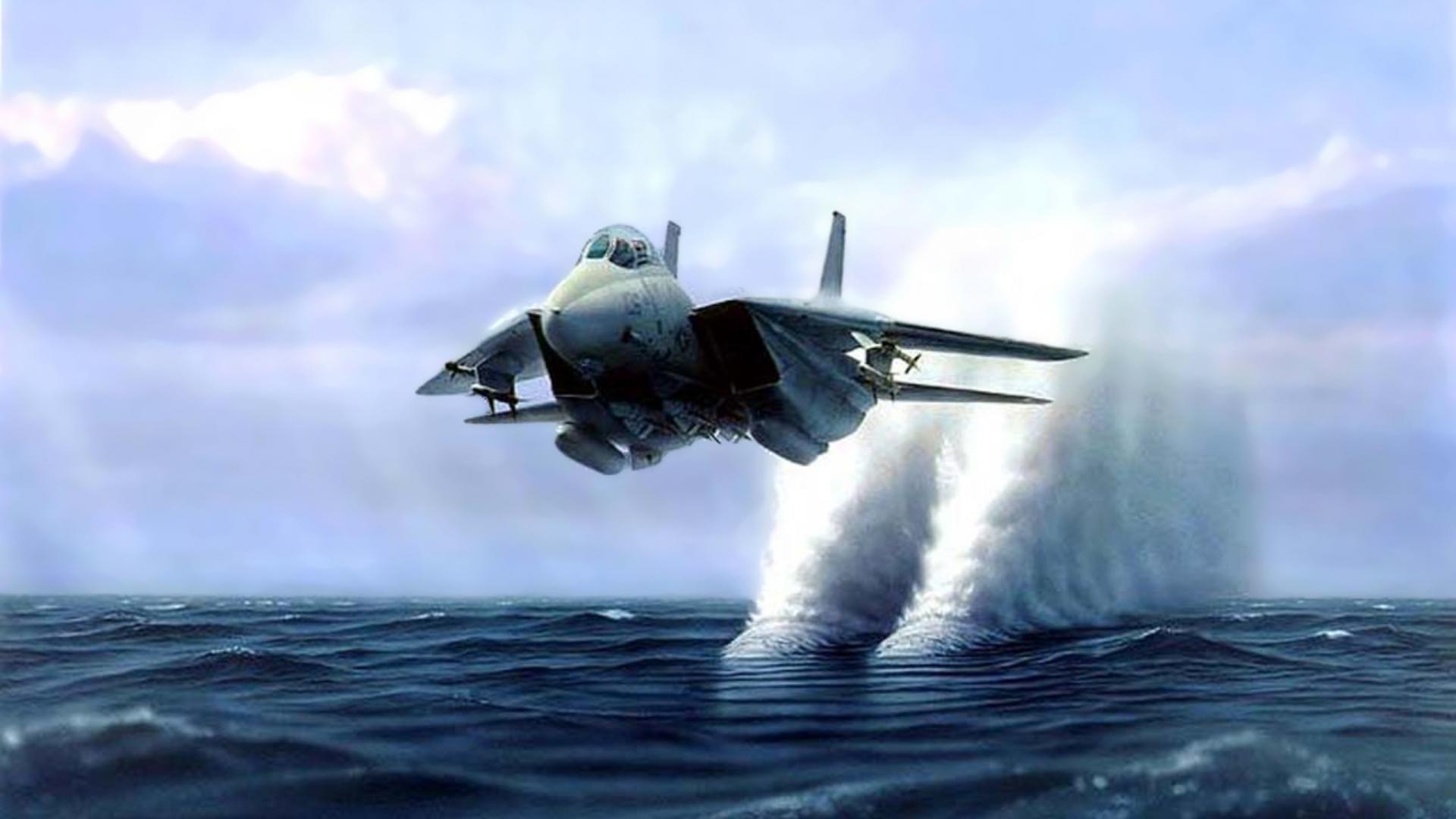 Fighter Aircraft In Sea Wallpaper Free Desktop Wallpaper