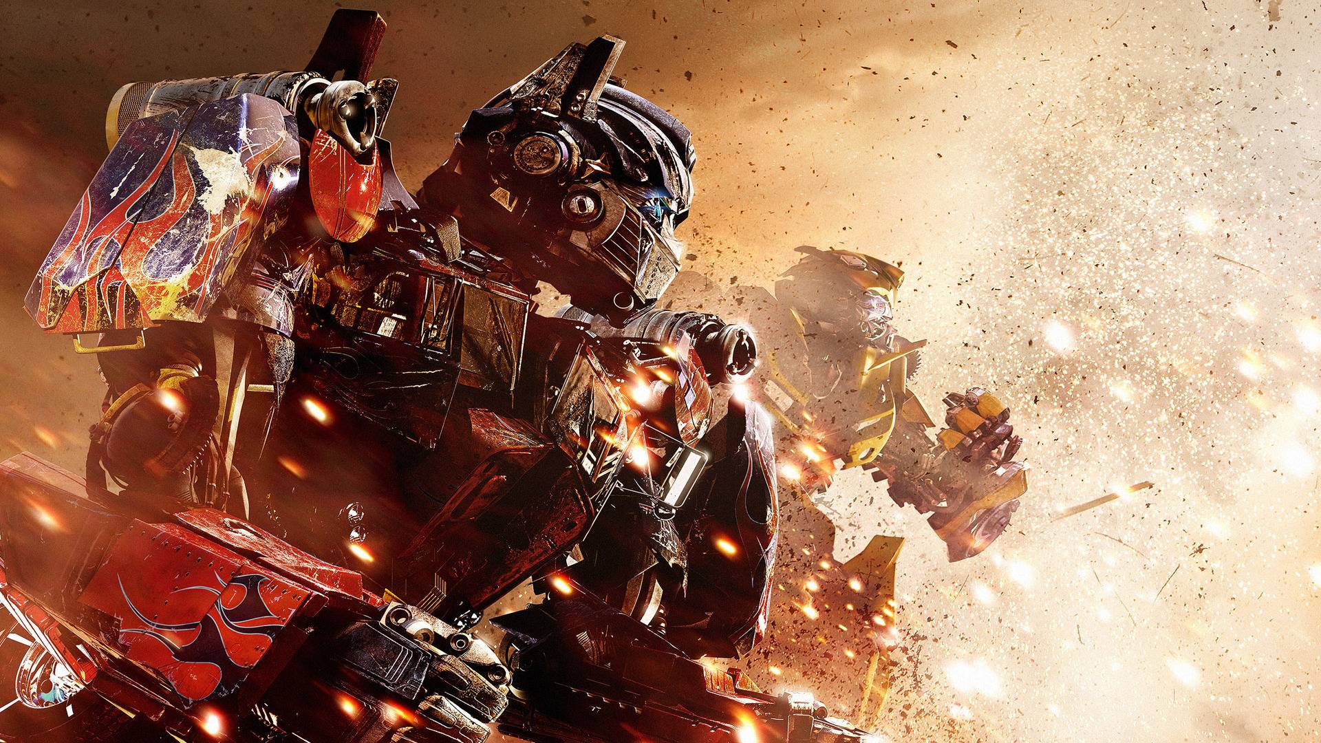 Optimus Bumblebee in Transformers 3 Wallpaper