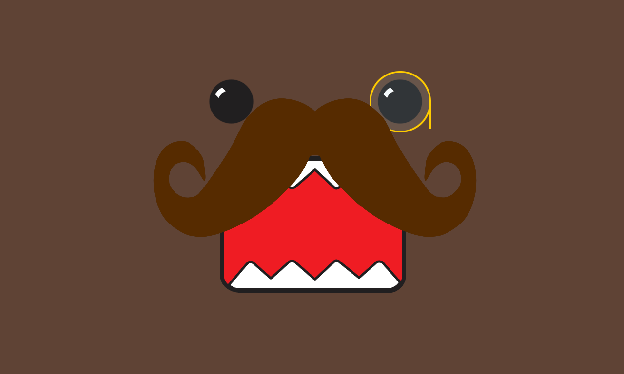 Domo Moustache Wallpaper Domo, Moustache